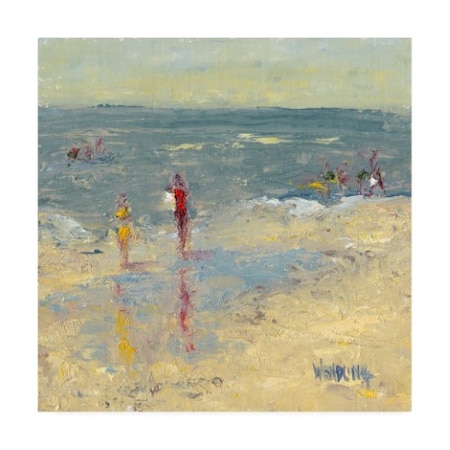 Marilyn Wendling 'Impasto Beach Day I' Canvas Art,18x18